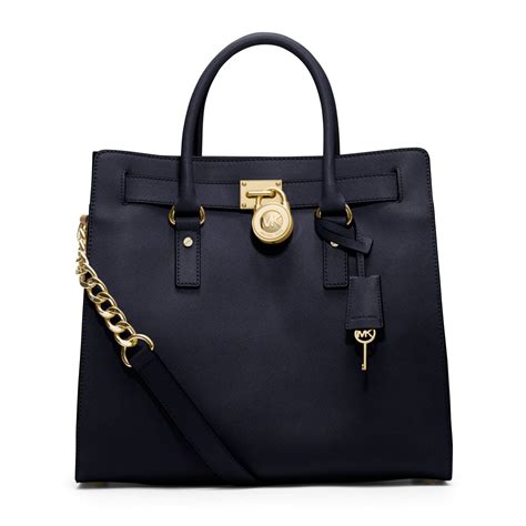 michael kors hamilton leather tote bag|Michael Kors saffiano large tote.